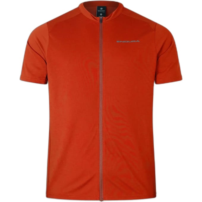 Endura Loop Zipped Korte Mouw Enduro Trui Rood,Oranje 2XL Man