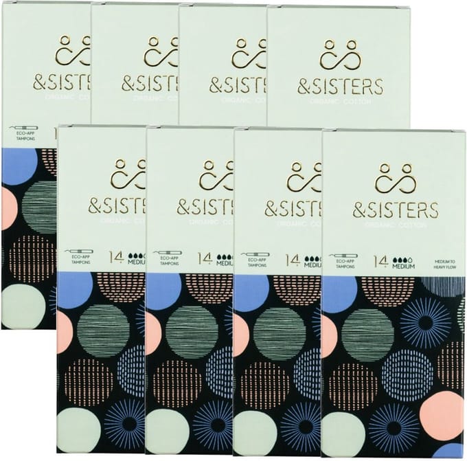 &SISTERS – Eco-Applicator Tampons – Medium – 8 pak – Biologisch Katoen