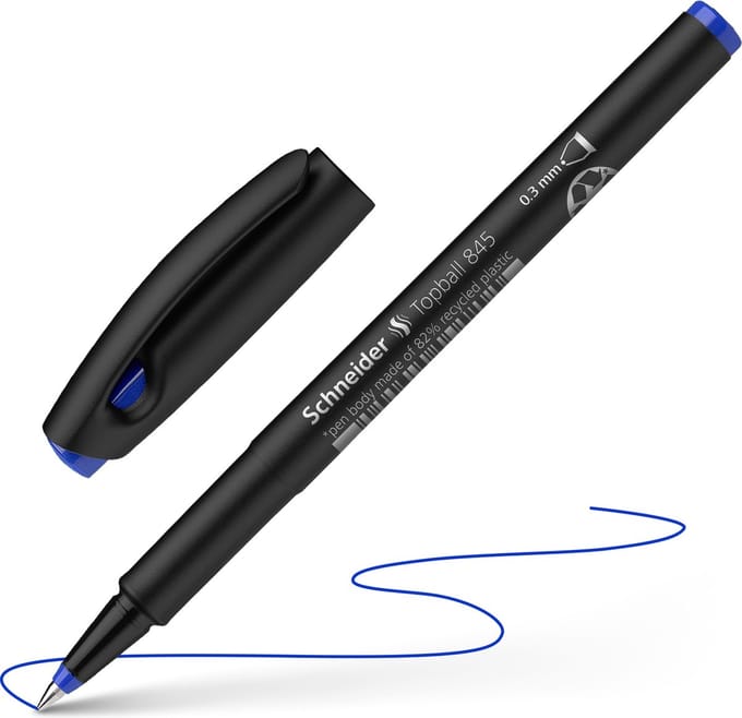 Schneider rollerball - Topball 845 - 0.3mm - blauw