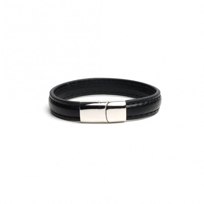 665 - Lederen Armband en Cockring - 2 in 1 - Magnetische Sluiting