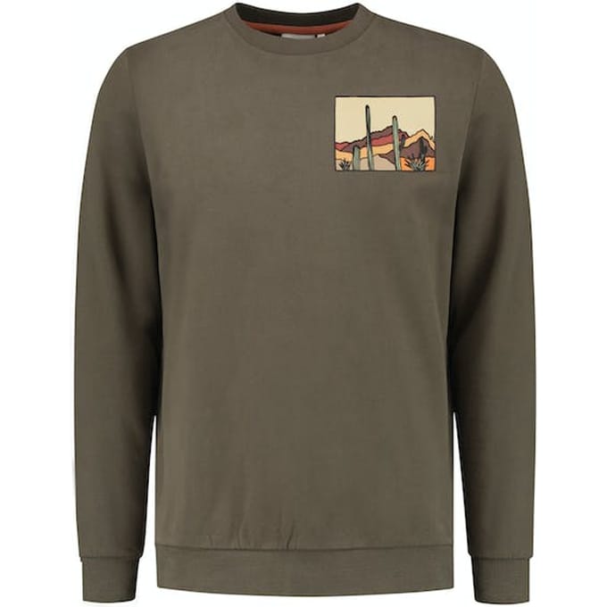 Shiwi Men Canyon Sweater Cool Khaki Taglia: XXL | Maglioni a maglia Outlet | Uomo | Marrone