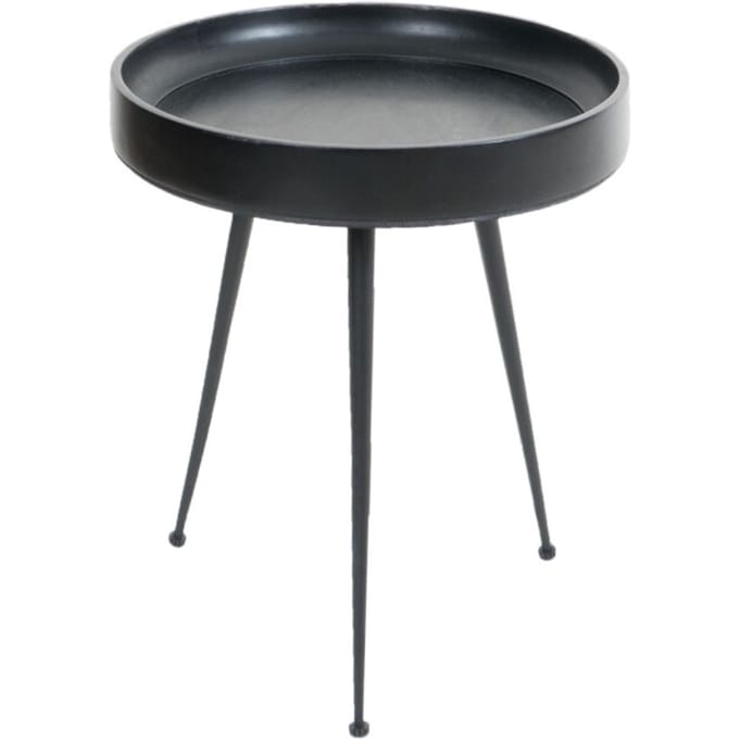 Salontafel Sarno Zwart 40 x 40 cm - Rond - Industrieel