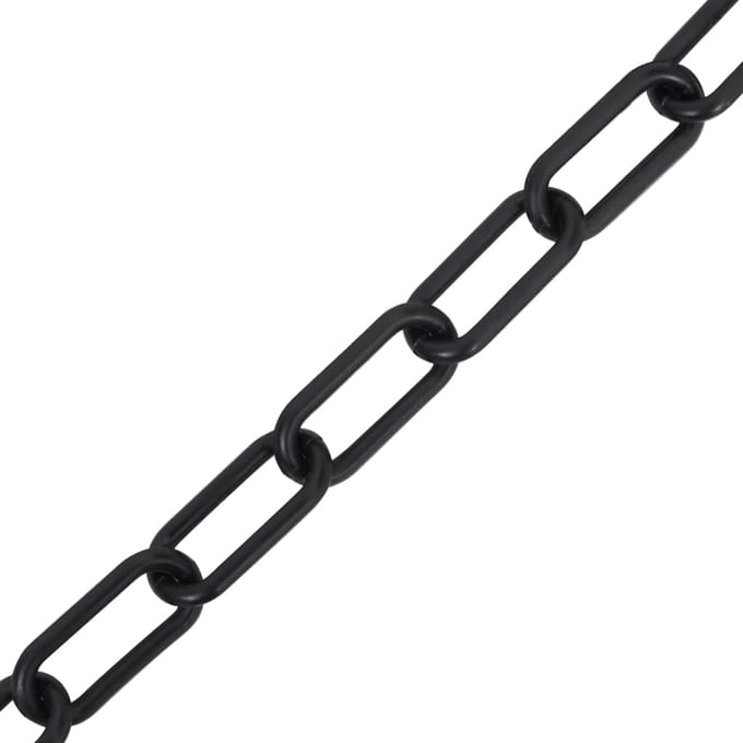 vidaXL - Veiligheidsketting - Ø - 6 - mm - 30 - m - kunststof - zwart