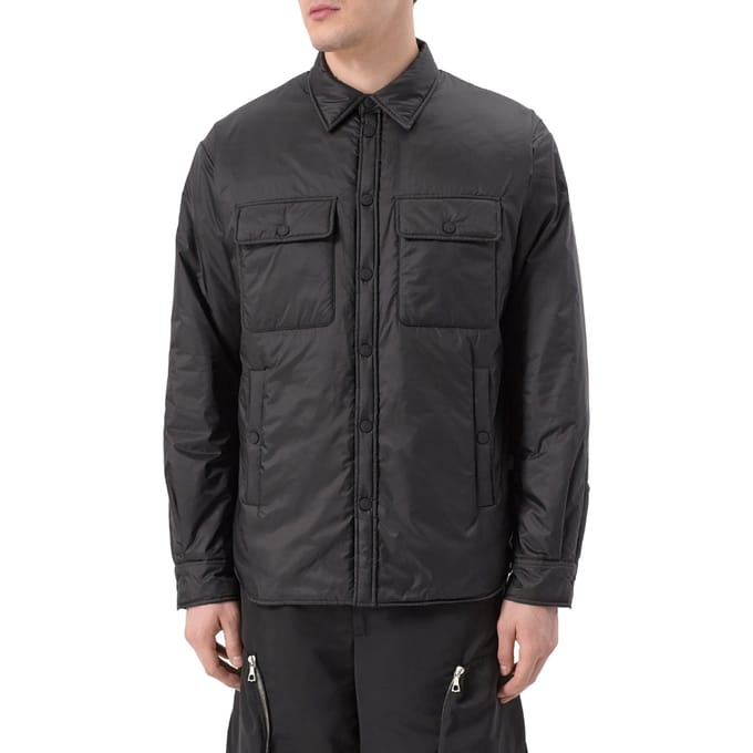 Dsquared2 Licht Gewatteerd Shirt Zwarte Jas