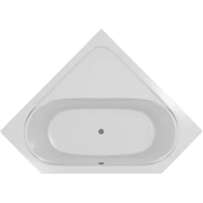 Allibert Ligbad Edena Angle Hoekbad - 140x140cm - Wit