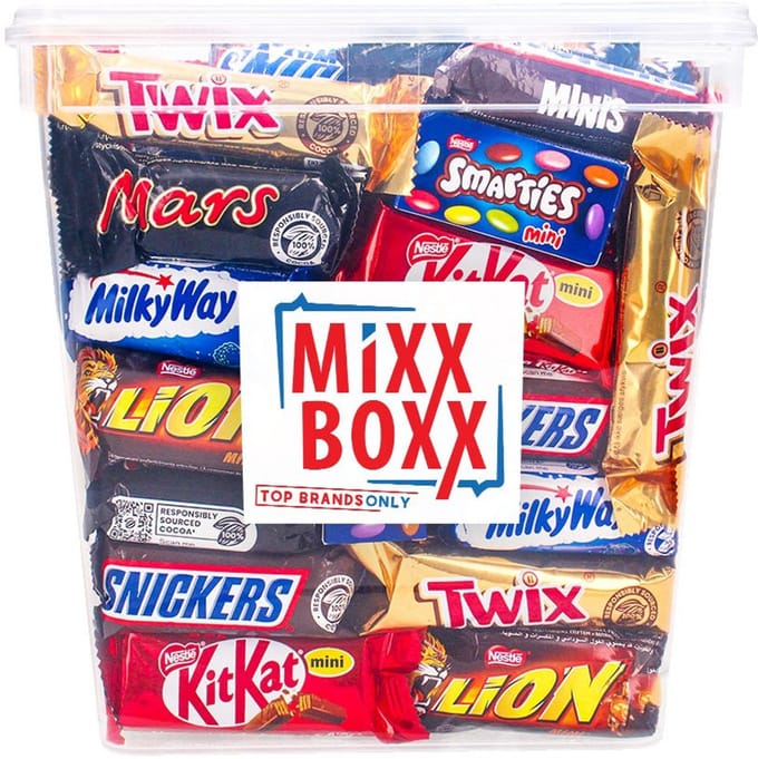 Chocoladeassortiment mini's - Smarties, Lion, KitKat, Mars, Snickers, Twix, Milkyway - chocolademix - PARTY PACK - chocoladecadeau - 2025g