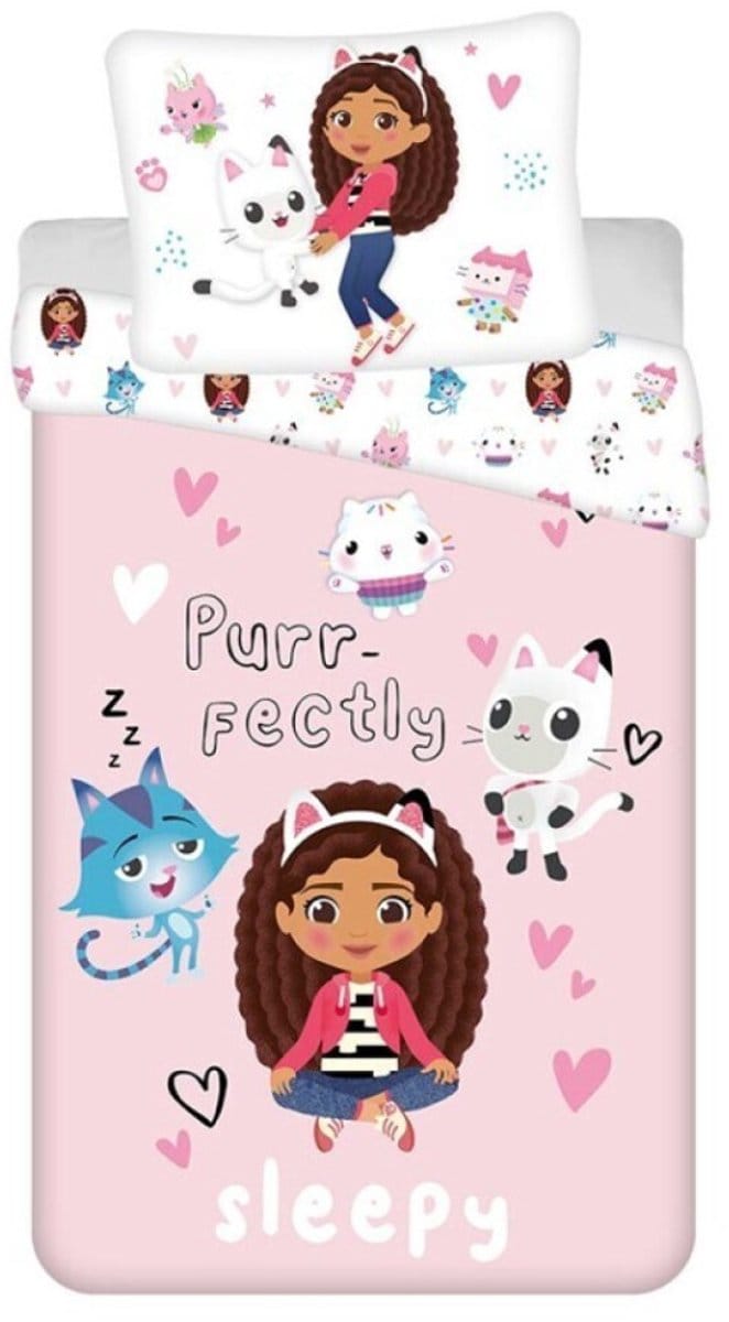 Gabby's Dollhouse Dekbedovertrek Sleepy - 140 x 200 cm - Polykatoen
