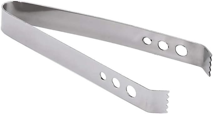 Houtskool Tang voor Wierook - Handgemaakt - Roestvrij Staal - 16,5 cm