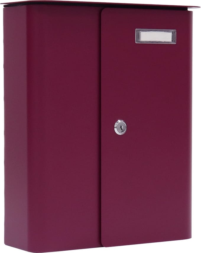 Rottner Brievenbus Splashy Bordeaux Rood - 35,7x29,5x10cm