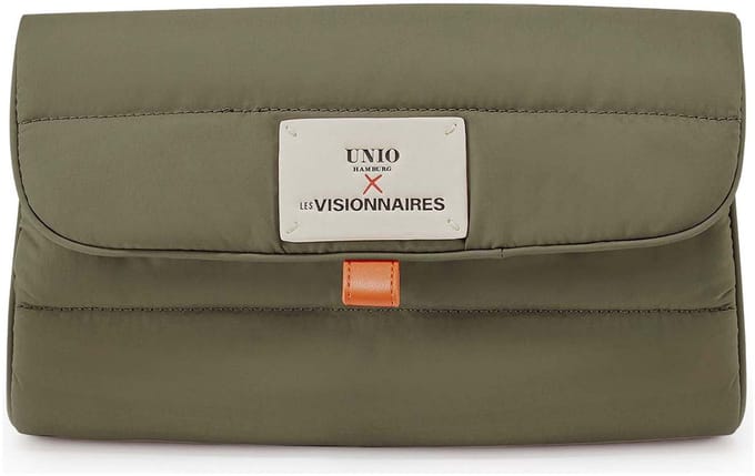 Unio Hamburg x Les Visionnaires toilettas Puffy Unio Cosmetic Bag Deep Forest kaki