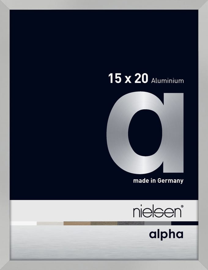 Nielsen Alpha Aluminium Fotolijst Frosted Silver 15x20cm