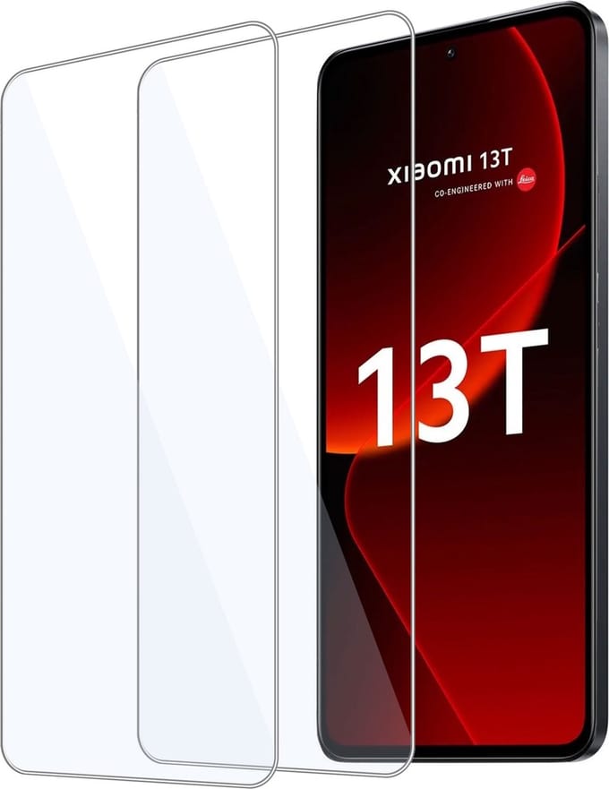 2x Geschikt voor Xiaomi 13T Screenprotector - Beschermglas - GuardCover