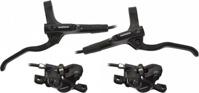 Shimano BR-MT200 Disc Brake set - hydraulische remmen voor/achter - zwart