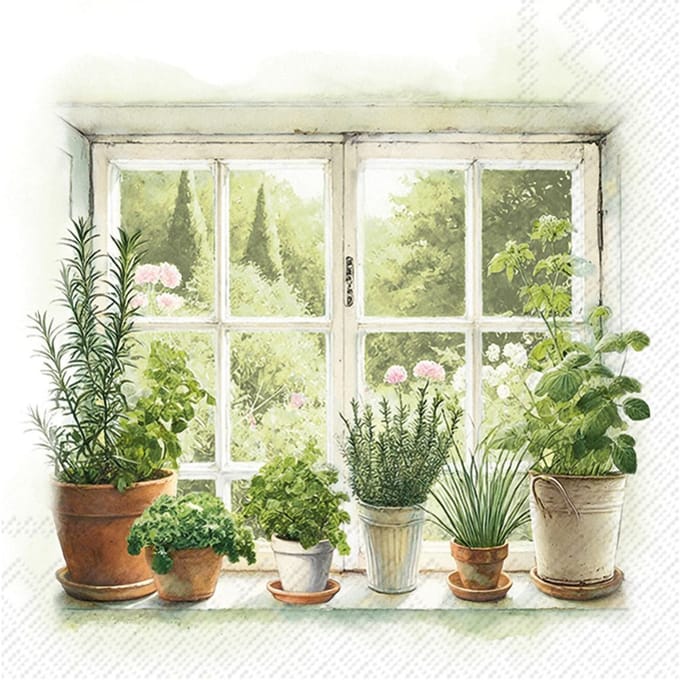 Servet "Homegrown Herbs"