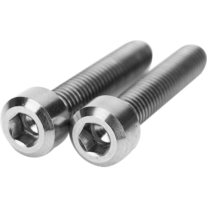 2 stuks/set M5x25mm Titaniumlegering Fiets Remhendel Vaste Bouten Mountainbike Schroeven (goud)