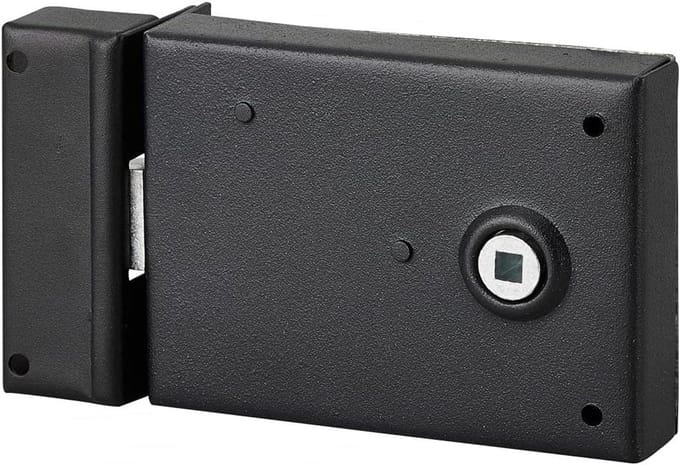 Insteekslot - Deurslot - Deuren Beveiligen - Omkeerbaar - 110 x 80 mm - Zwart