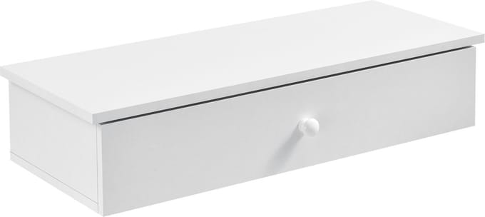 [en.casa] Wandplank met deur - wit