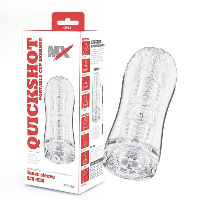 Chisa - Quickshot Portable Cup - Bearhug - Cup Masturbator - Transparant