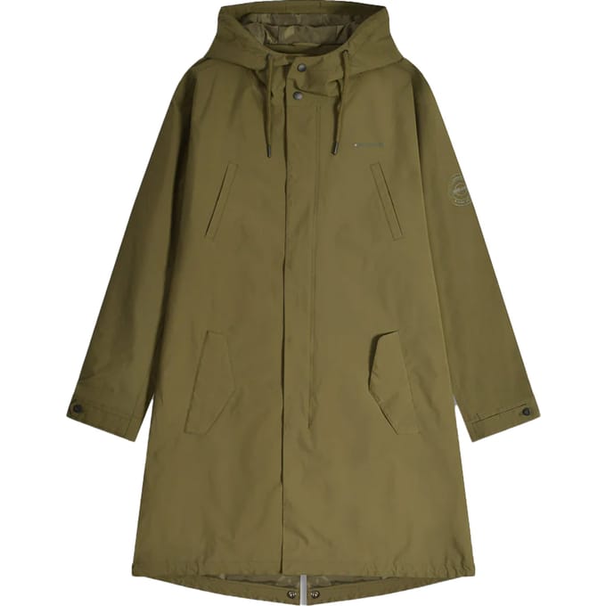 Lambretta Heren Ripstop Waterdichte Parka (Khaki Groen)
