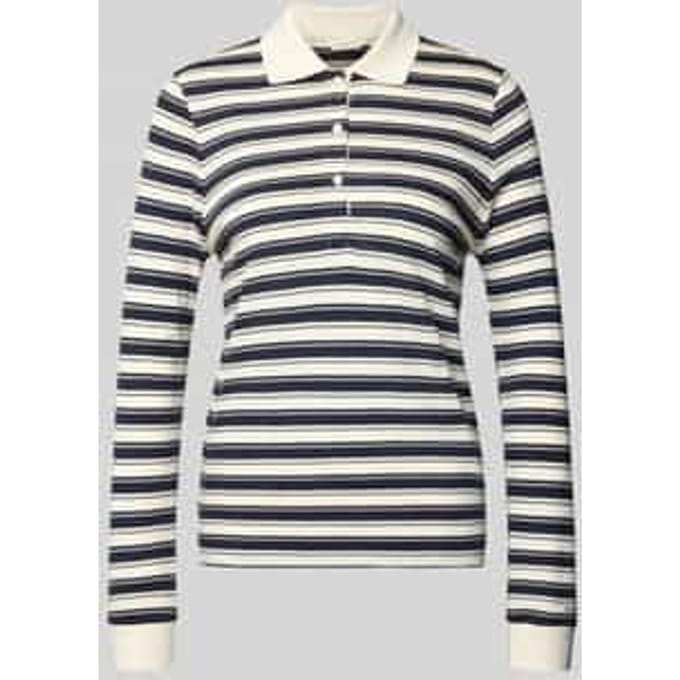 Regular fit poloshirt met streepmotief