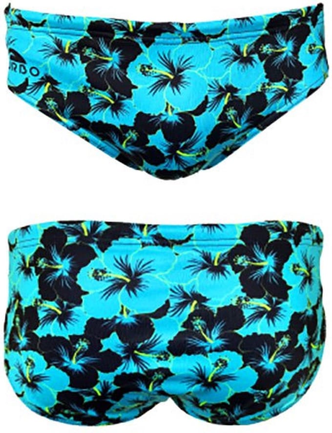 Turbo Fluor Hibis Zwemslip Blauw,Zwart M Man