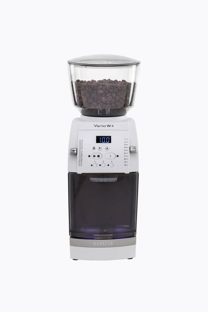 Baratza Vario W+ Koffiemolen Wit | ZCG921WHT4FEU1A | Precisie 54 mm schijfmaalwerk met gewichtsgestuurde dosering en 220 instelbare maalstanden