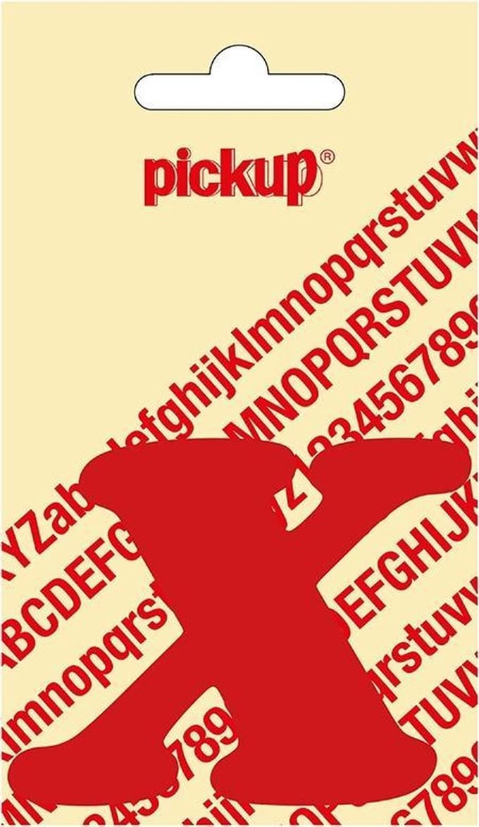 Pickup plakletter CooperBlack 60 mm - rood X