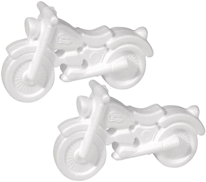 Piepschuim motor - 2x - 17 cm - styrofoam - hobby - DIY - knutsel figuren van piepschuim - knutselen artikelen
