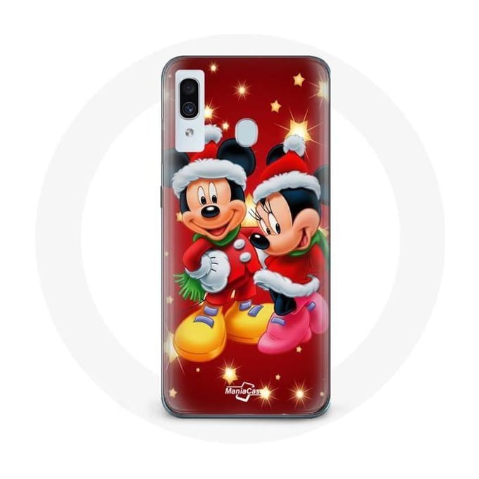 Coque - Maniacase - Samsung Galaxy A20 - Mickey Mouse - Souple - Noir noir