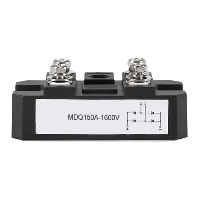 1pc Black Single phase Diode Bridge Rectifier 150A Amp High Power 1600V wit