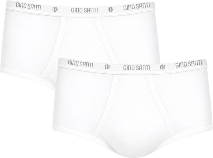 Heren Maxi met Gulp Wit Gino Santi | 2pack men basic slips | Maat M