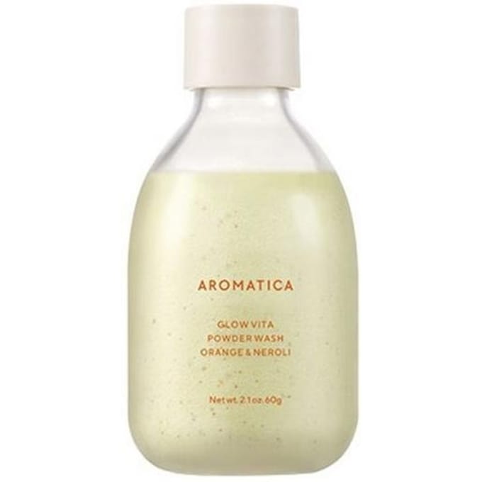 [AROMATICA] Glow Vita Powder Wash Orange & Neroli 60g white