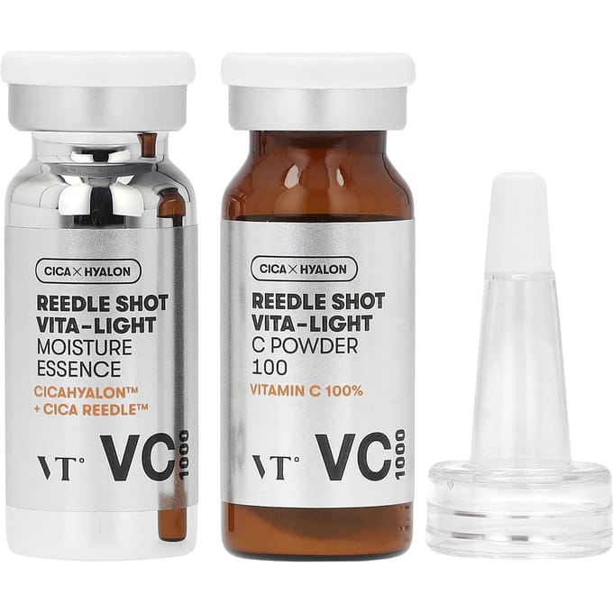VT Cosmetics, Reedle shot Vita- Light, toning essence, 2-piece kit white