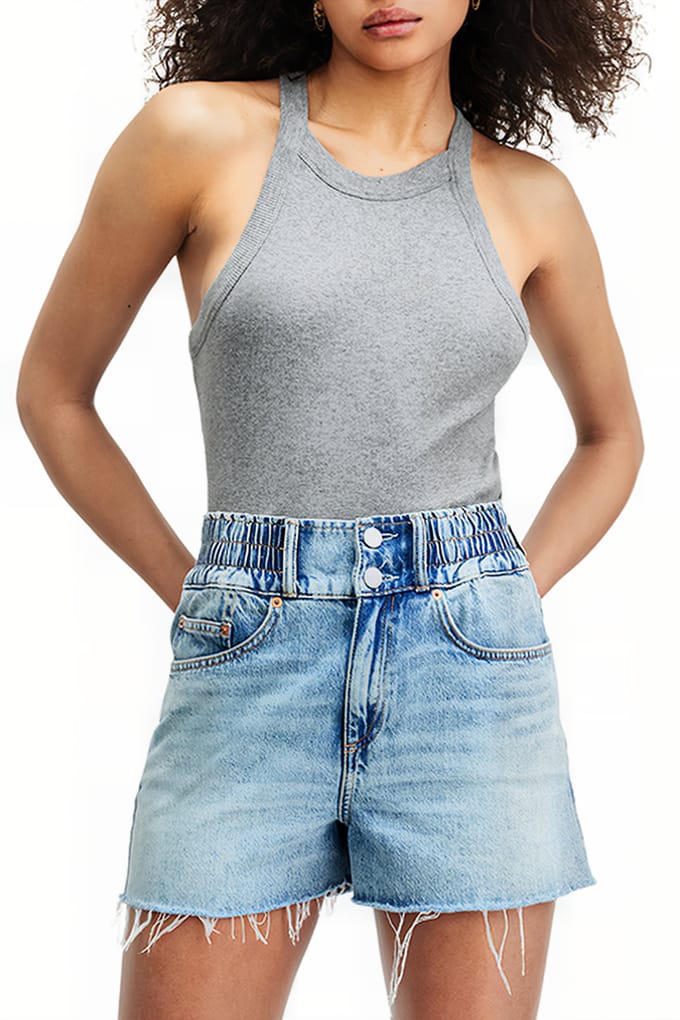 AllSaints Sofia Tank Grey Marl Taglia: 12 | Canottiere Outlet | Donna | Grigio