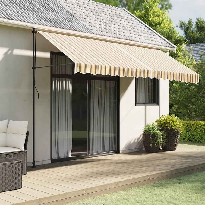 vidaXL - Vervangingsdoek - voor - luifel - 400x350 - cm - polyester - meerkleurig