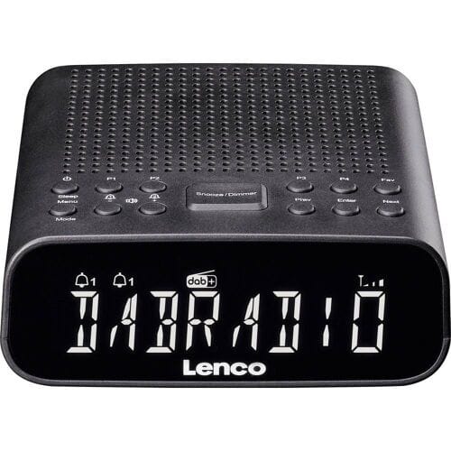 Lenco LENCO - DAB+ Uhrenradio Bluetooth CR-606BK sw Wekkerradio DAB, VHF (FM), DAB+ Bluetooth, AUX, DAB, DAB+, FM Wekfunctie Zwart