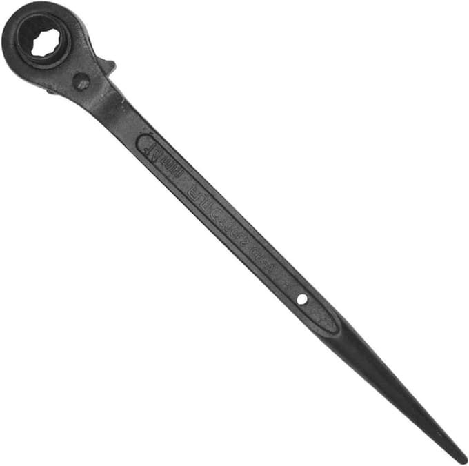 Snelontgrendelbare Podger Sleutels voor Steigers met Dubbele Steeksleutel 19mm x 24mm en Verstelbare Handgreep