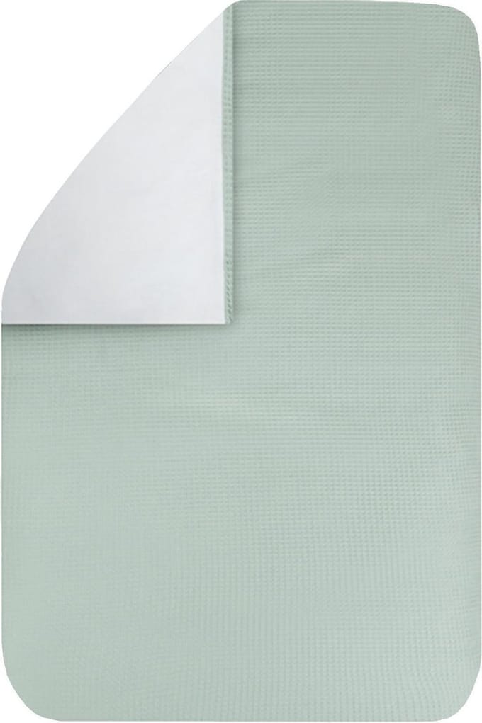 BINK Bedding Dekbedovertrek Wafel (Pique) Olijf 80 x 60 (zonder sloop)
