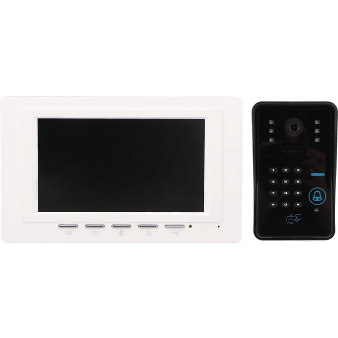 Draadloze Deurbel Camera 7-inch Binnendisplay RFID Infrarood Camera 1000TVL Draadloze Video Deurbel EU Plug