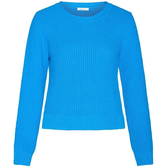 Damestrui met ronde hals KnowledgeCotton Apparel Knitted OCS/Vegan