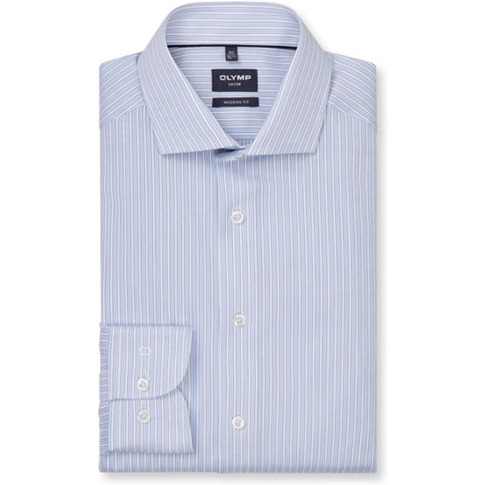 OLYMP Luxor Overhemd, Modern Fit, Royal Kent, Bleu