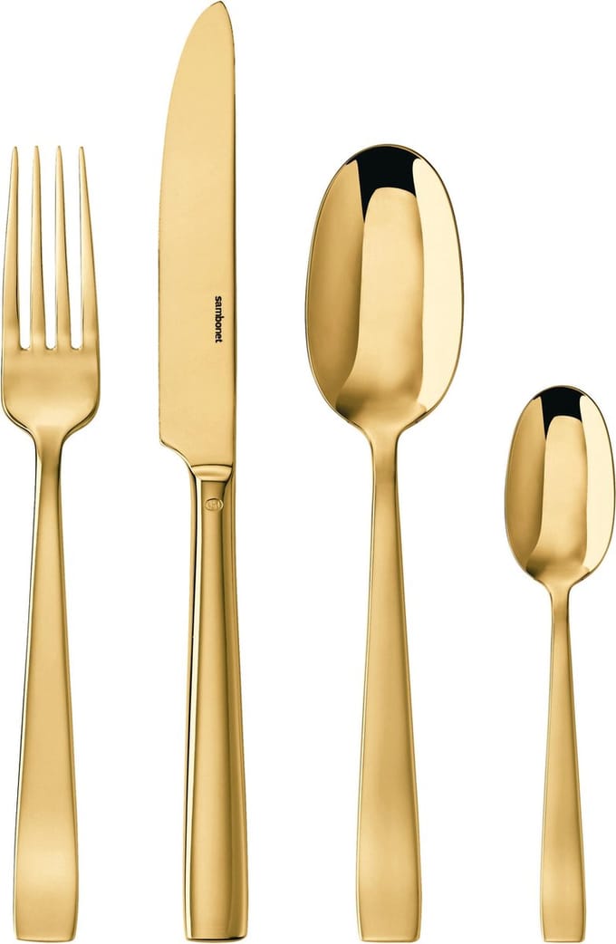 Sambonet Bestekset Flat PVD - 24-delig - Goud