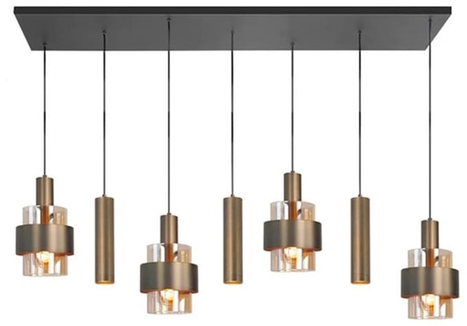 Highlight - Hanglamp Marrone 7 lichts L 130 cm brons