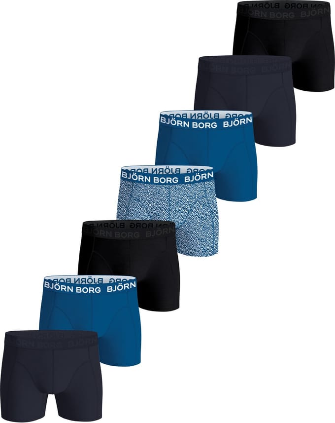 Bjorn Borg Boxers Cotton Stretch 7-Pack Multicolour - Maat M - Heren - Boxershorts