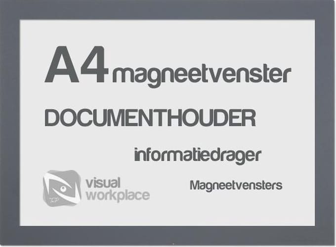 Magneetvensters A4 - Grijs