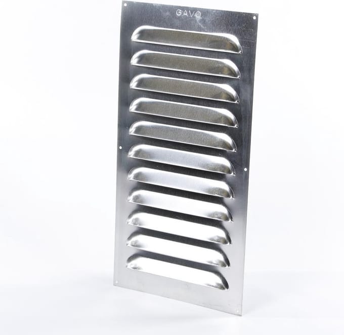 Gavo Schoepenrooster aluminium 25 x 50cm (Prijs per stuk)