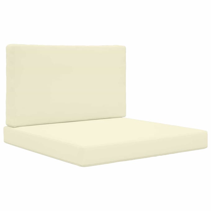 vidaXL - Buitenbankkussen - Polyester - Crèmekleurig - 80 - x - 80 - cm