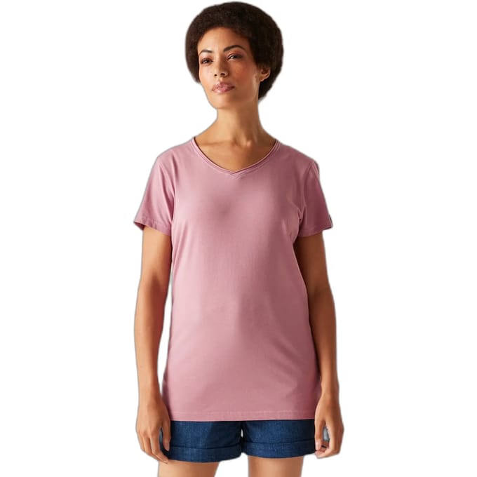 Dames-T-shirt met V-hals Regatta Elkie