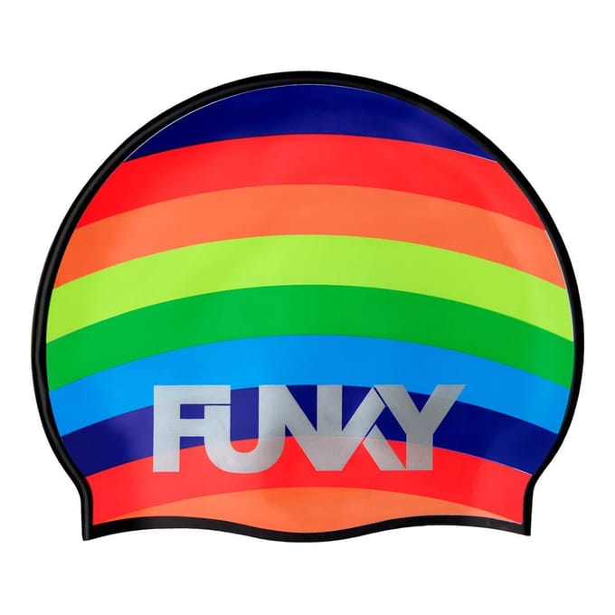 Funkita - Siliconen Zwemcap - Funky Rainbow - Hoogwaardige Silicoon - Comfortabel