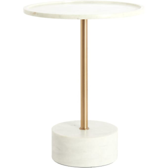 Light & Living - Bijzettafel CIVITA - Ø41x53 cm - Wit